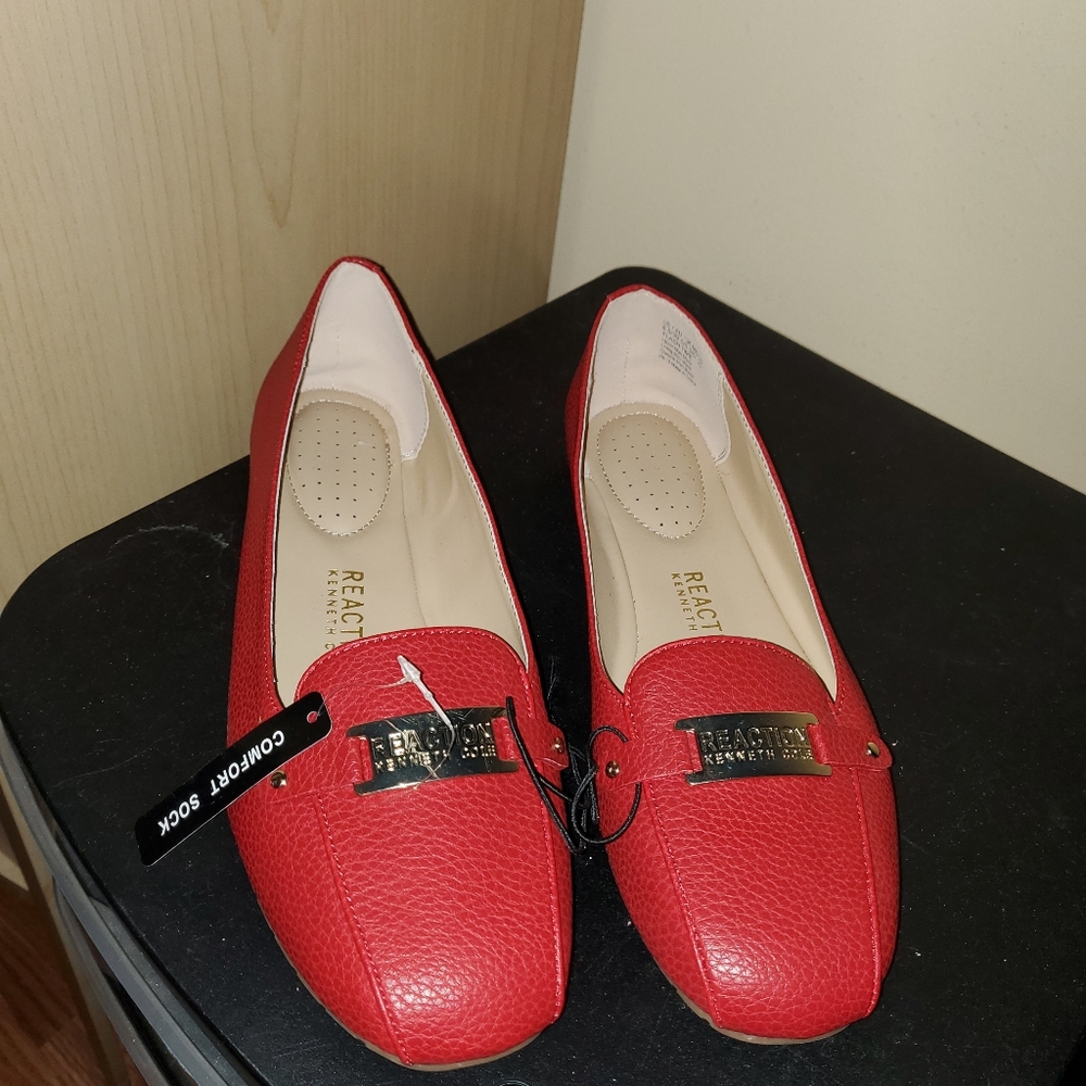 Red Kenneth Cole Slide Ons